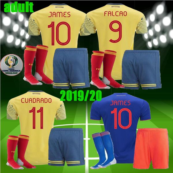 

19 20 men colombia jame occer jer ey 2019 2020 falcao home away cuadrado aguilar guarin c anchez football kit hirt