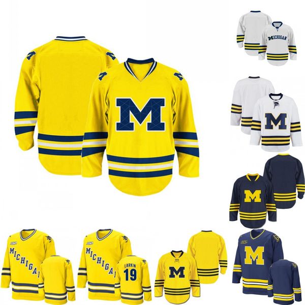 

Mens NCAA 19 Dylan Larkin Michigan Wolverines Customized Personalized Any any name any number Hockey Jersey