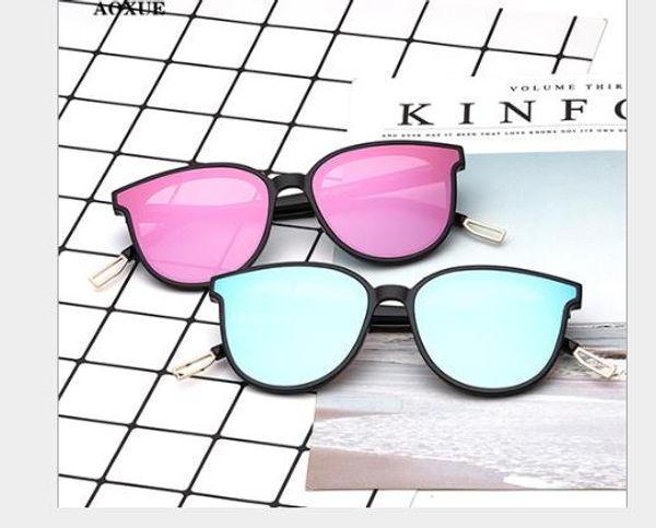 

korean v brand sunglasses fashionable ladies and men's sunglasses tidal circular sunglasses, White;black