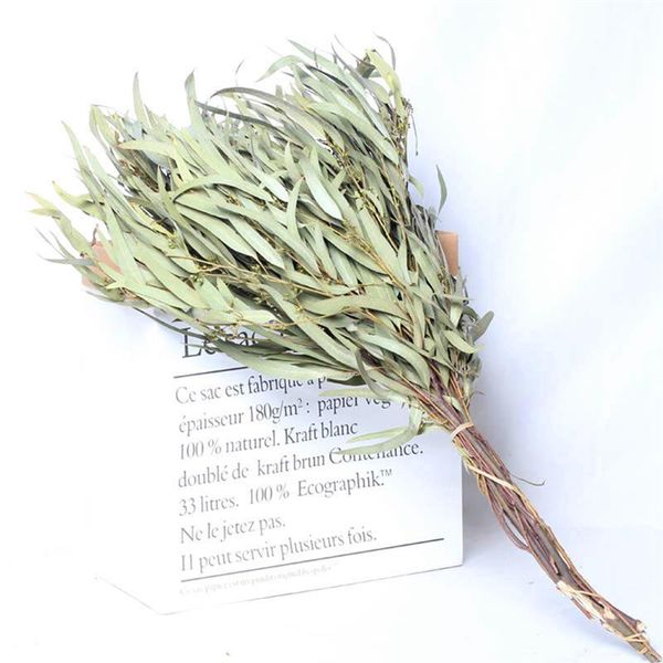 

1 букет эвкалипт листья ивы сухой цветок букет офис украшения дома цветок материал ручной работы diy аксессуары