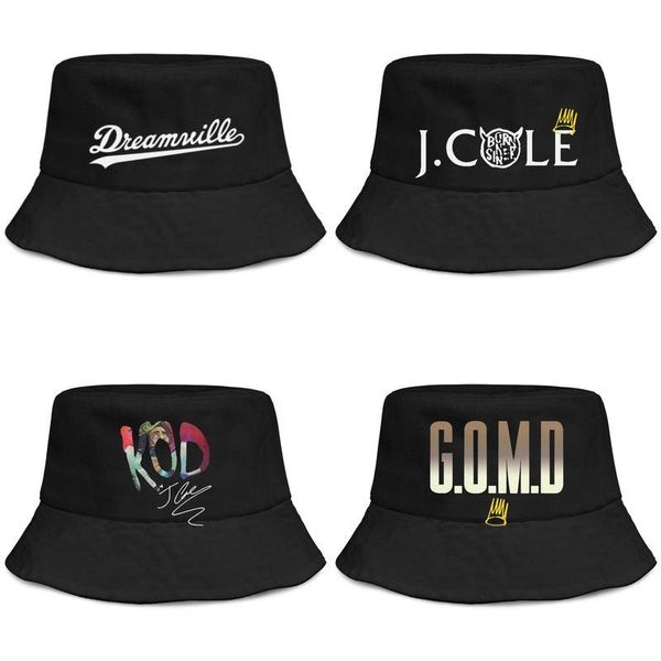 

j. cole dreamville mens and womens buckethat fitted blank bucket baseballcap j gomd kod logo born sinners singer, Blue;gray