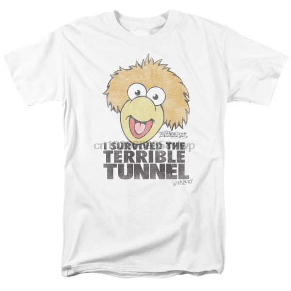 

fraggle rock tv show terrible tunnel licensed t-shirt all sizes, White;black