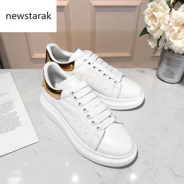 

high-quality designer men women casual shoes fashion smart platform trainers flats thick sole shoes 87, Black