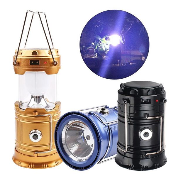 

camping lamp outdoor solar usb charging tent light lantern solar power collapsible lamp emergency night light