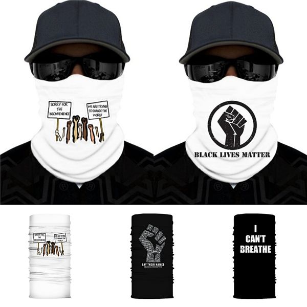 

i cant breathe solid color and camouflage scarves neck gaiter bandana, anti-dust, women men multicolor magic fashion head face #qa92, Blue;black