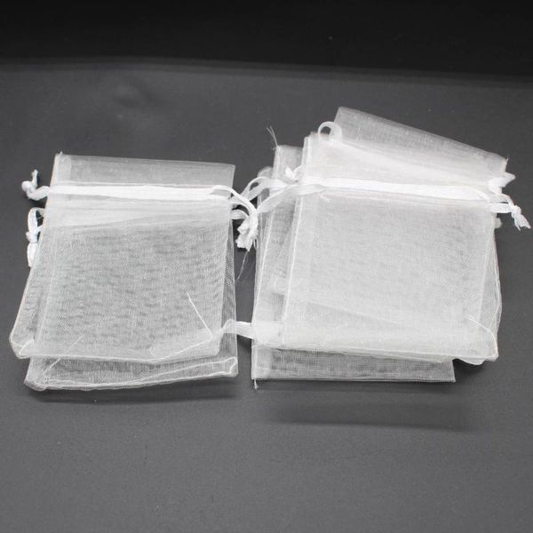 

gift wrap bag 7*9 cm yarn bundle mouth organza jewelry packing transparent mesh