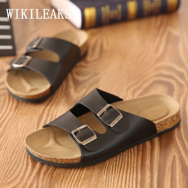 

slides men flip flops beach slippers men shoes mens slippers outdoor chinelo masculino terlik designer flip flops pantufa, Black