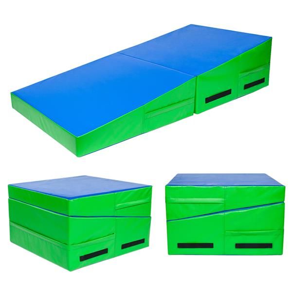 

48"x24"x14" trapezoid gymnastics mat weighted blanket acupressure mat exercise gym accupressure gymnastics workout mats mattr