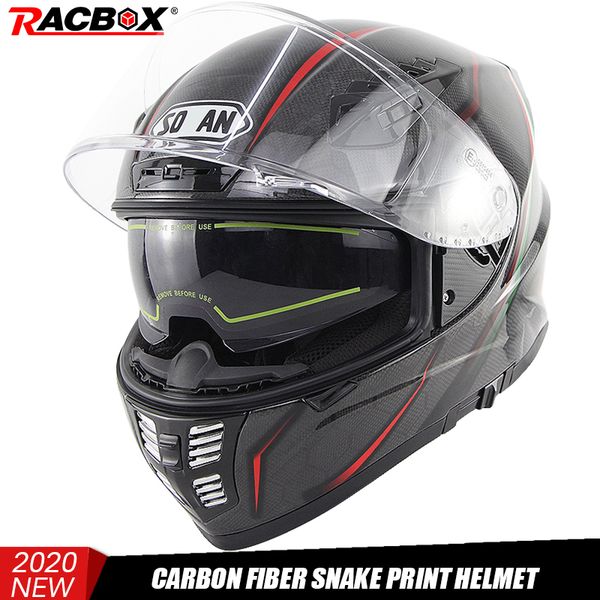 

высокого качество серпантина углеродного волокна мотоцикл шлет дышащего анфас двойного объектив visor черных гонки внедорожной мода шлет