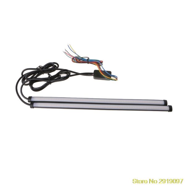 

new arrive 2x12" 5 mode switchback flowing knight turn signal brake light car drl led stripping support