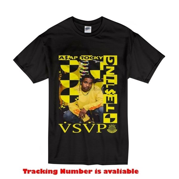 

men's designer asap rocky - testing ay t-shirt size s-2xl black color brand t16xost, White;black