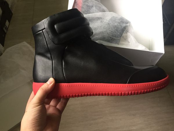 

black red high sneaker shoes men's walking flats shoes trainers kanye west casual shoes 38-46 whit box