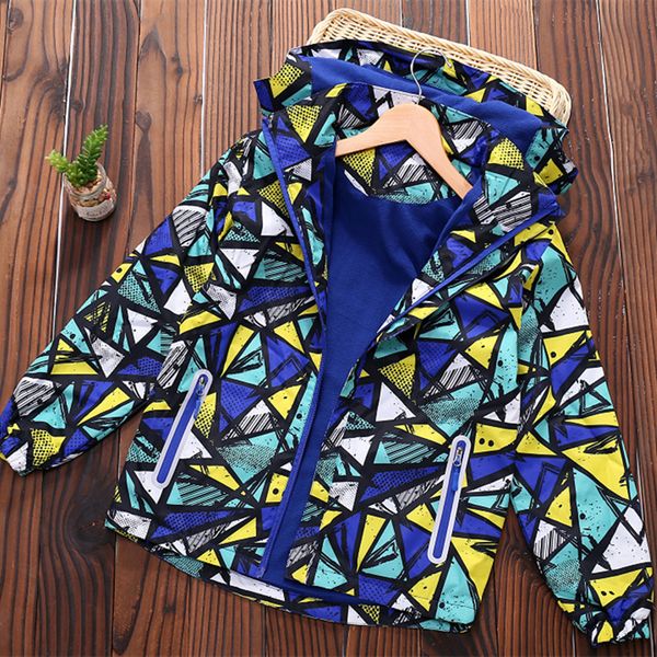 

new 2019 spring autumn children kids jackets big boys girls windproof waterproof jackets polar fleece sport casual coats, Blue;gray