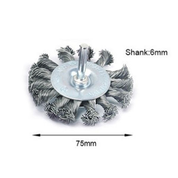 

steel wire brushes clean wheel cup metal cleaning rust sanding 6mm shank tire