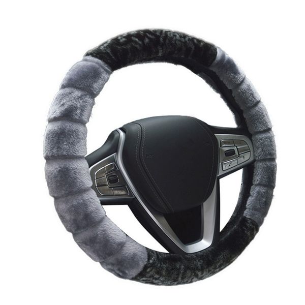 

new car steering wheel cover winter short plush direction handle slip non-slip warm universal steering wheel cover