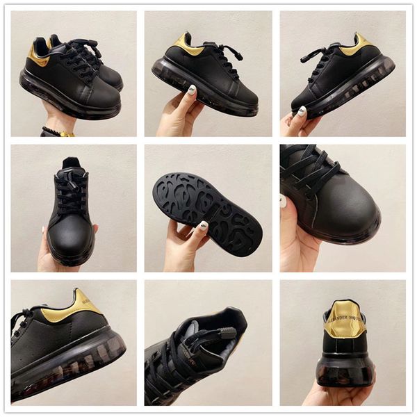 

designers big kids running shoes leather sneakers for boys school teenagers walking trekking boots children outdoor sports footwear 26- 37, Black