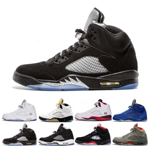 

basketball shoes 5 5s men women bred light aqua laney red blue suede white cement metallic black trainer mens athletic sport sneaker