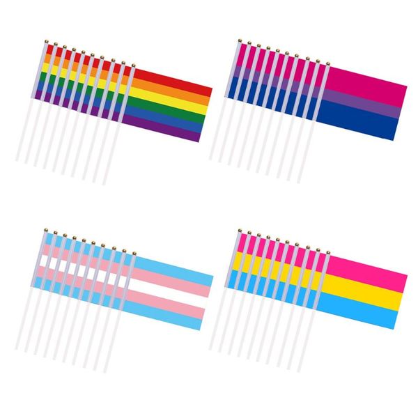 

10 Ѭадђга stripes gay pride малй ик flag Ѭђной мини баннеѬ lgbt party 72xf