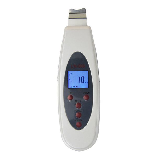 

portable lcd ultrasonic skin cleaner face cleaning acne removal spa beauty tool facial pore clean peeling tone lift lw 006 lw006