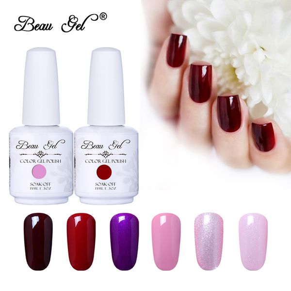 

beau gel 15ml nail polish gorgeous color nail gel polish soak off uv vernis semi permanent varnishes lacquer gelpolish