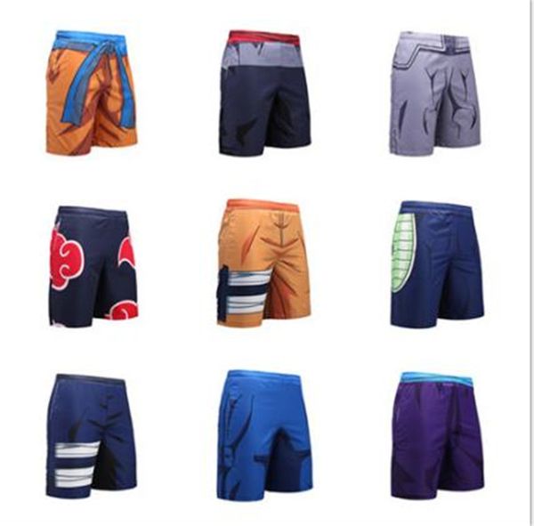 

mens 3d print dragon ball short pants fashion quick drying sports clothing summer relaxed designer beach apparel, White;black
