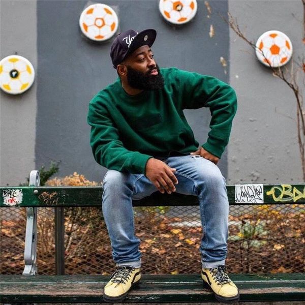 

18fw box logo hoodie crewneck mens designer hoodies sweatshirt pullover letter printed new fashion brand luxury streetwear version top, Black