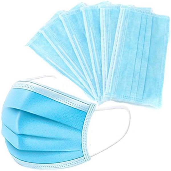 

dhl ship 3 layer non woven safety jason mask adultren faceblue dust earloop proof masks ld14