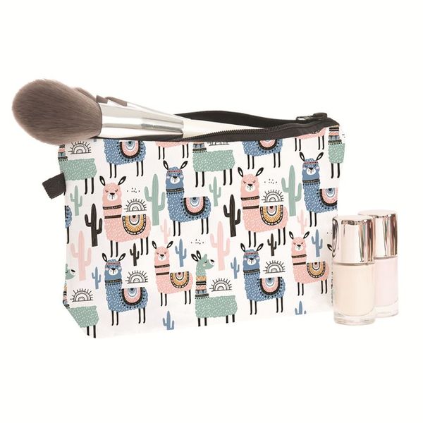 

alpaca cosmetic bag toiletry pouch makeup bag