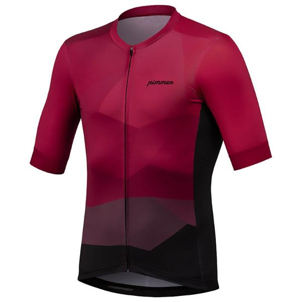 

racing jackets jersey hombre 2021 summer pimmer pro cycling short sleeve forma colorful bike shirt sportwear maillot, Black;red
