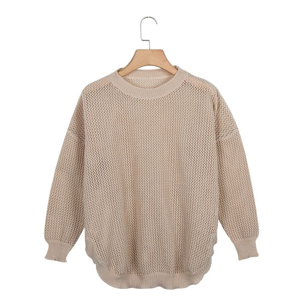 

omchion pull femme 2020 autumn winter knitted pullover women sweaters casual jumper mesh breathable long sleeve sweater lsm45, White;black