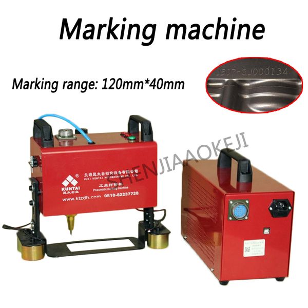 

1pc kt-qd05 portable pneumatic marking machine 120*40mm for automotive frame engine motorcycle vehicle frame number 220v