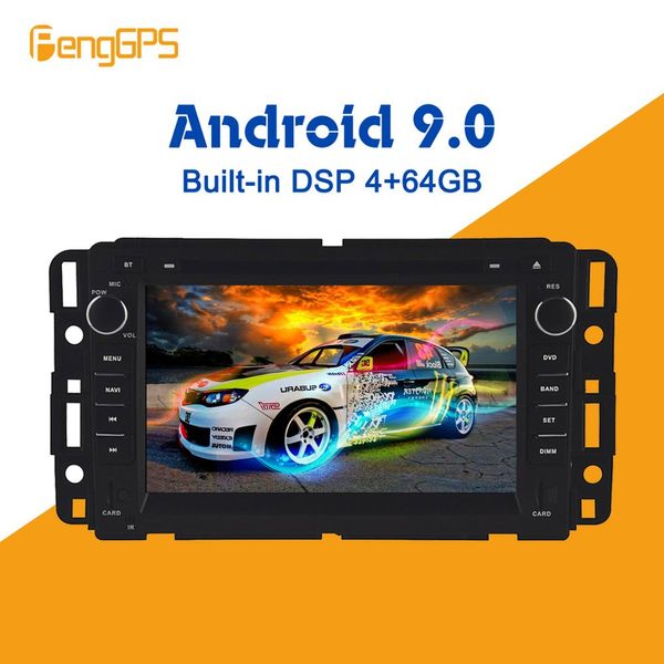 

android 9.0 px5 4+64gb car dvd player built-in dsp car multimedia radio for gmc yukon tahoe 2007-2012 gps navigation