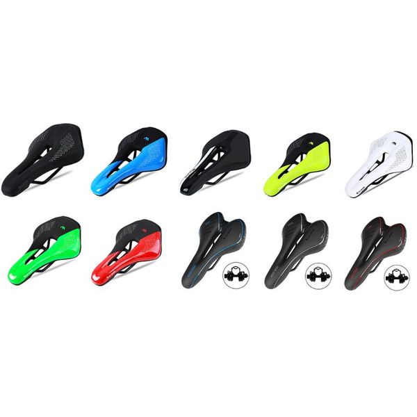 

hollow absorption bike saddle anti-skid pu mtb road cycling seat cushion new