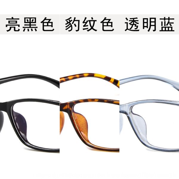 

small square fashion all-match frame transparent jelly color plain glasses men's and women's frame glasses, Silver