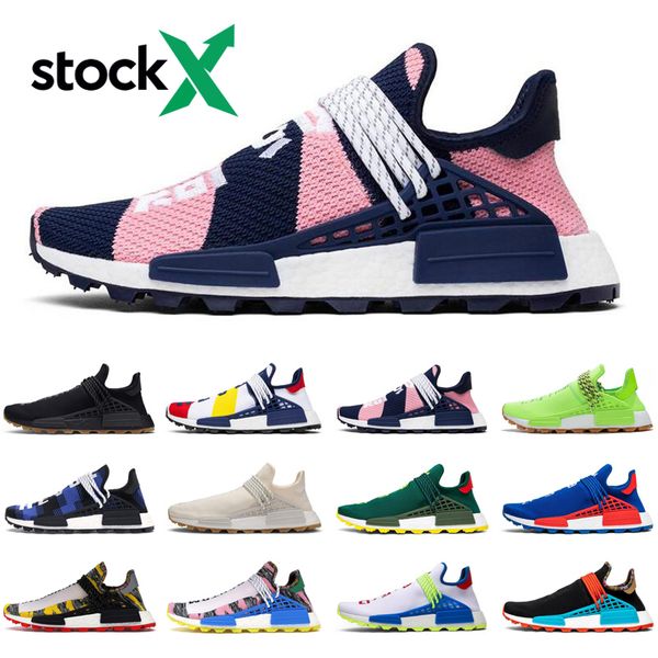 

new nmd human race stock x pharrell williams running shoes men women hu trail heart mind outdoor mens trainers sports sneakers runners