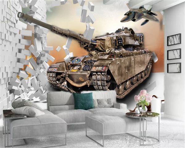 

главная декор 3d обои могучий aircraft tank гостиная спальня тв стены фон обои
