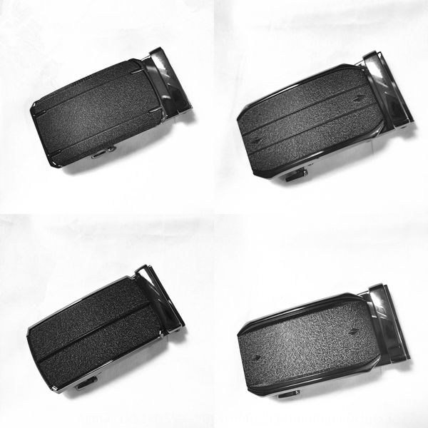 

men's frosted alloy automatic head men's frosted alloy automatic buckle buckle head belt belt, Slivery;black