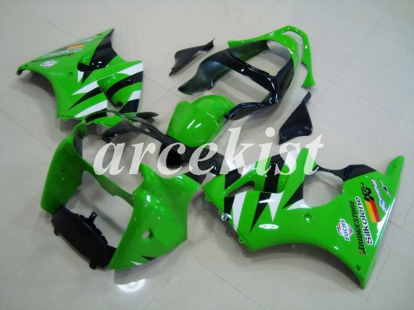 

мотоцикл новый abs литья под давлением полный комплект обтекатели, пригодный для kawasaki ninja zx-6r 2000 2001 2002 636 zx6r кузова установ