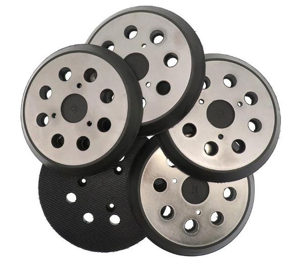 

5" 3 nail 8 hole sander pad hook and loop dwe porter black aluminum plate 151281-08 rsp26 dw421 421k d26450 bo5041 5030 5010k