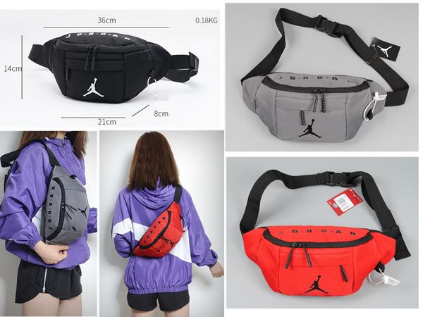 

Air jordam brand bag for man women girl youth aj port runner fanny pack belly wai t bum bag fitne running belt jogging pouch back grid