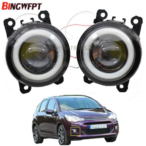 2 teile/para (Links + Rechts) angel Eye auto-styling Nebel Lampen Led-leuchten Für Citroen C3 FC _ Fließheck 2005-2010-