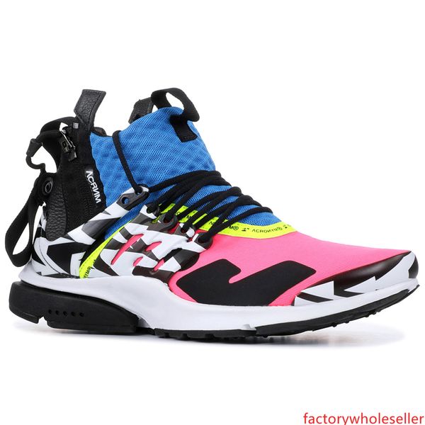 

acronym x presto mid mens shoes multi color cool grey racer pink med olive running shoes trainers women fashion designer sneakers 36-45