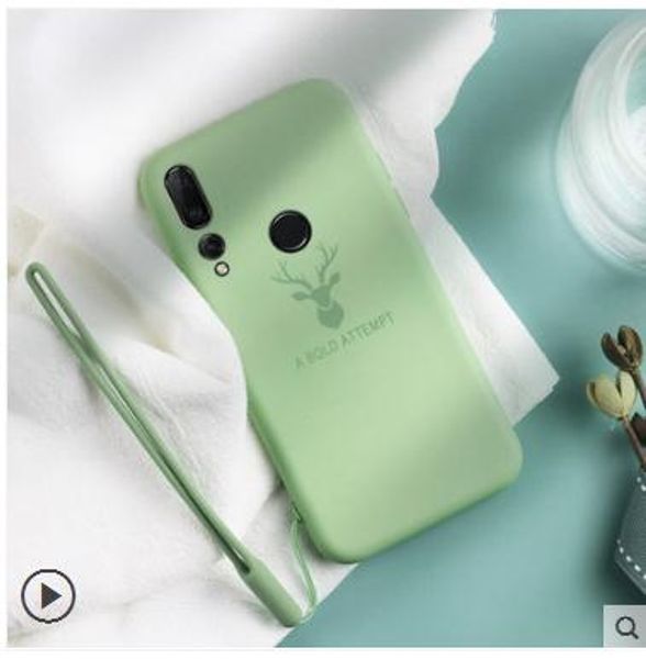 

New b15 with trap fa hion tyle ilicone back ca e handmade cover for huawei nova4