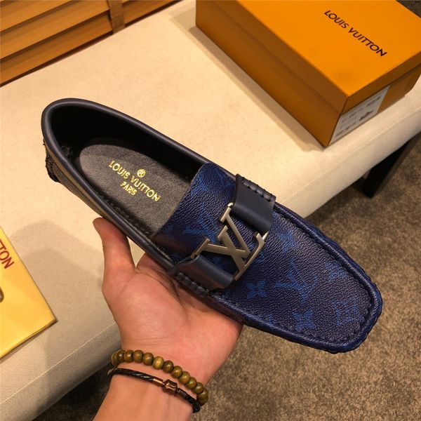 

19ss коровы удобная кожаная мужская обувь мужская повседневная обувь классический удобную обувь бездельники мужчины скольжения на ленивый об, Black