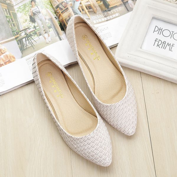 

women's boat shoes ballet flats ladies slip-on casual loafers woman elegant basic pointed toe party wedding sellers cj191220, Black
