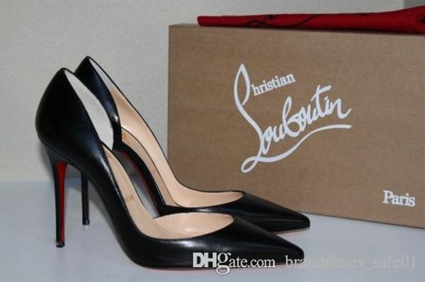 

brand women pumps dress shoes woman red bottom high heels pumps stilettos shoes black matte sheepskin lines wedding shoes 8cm 10cm 12cm+box