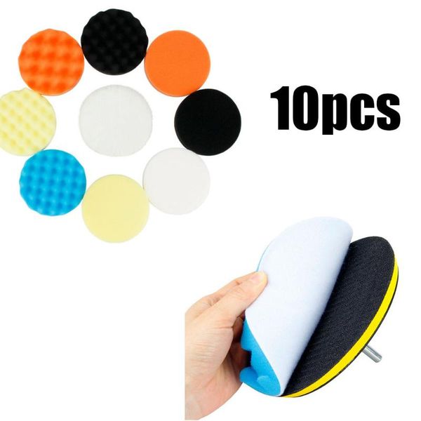 

auto polishing pads 10pcs polisher waxing buffing detailing replacement