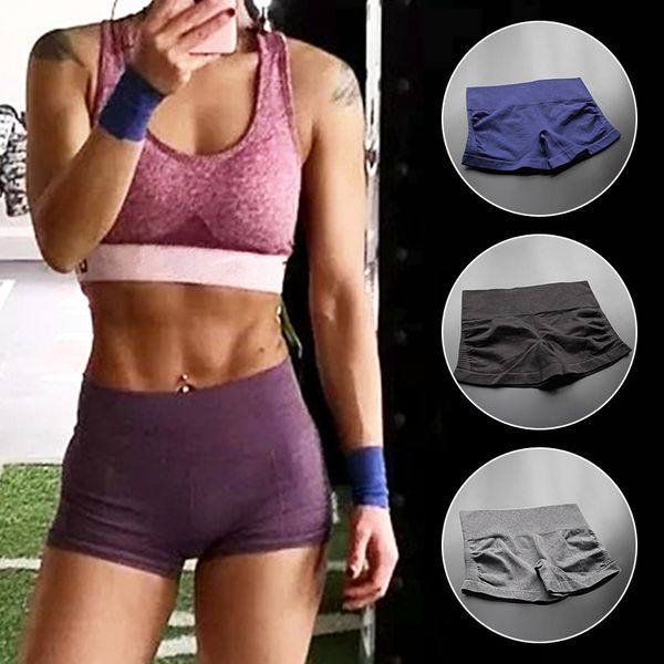 

ladies fitness tight shorts 2020 fashion running body training sports comfortable soft elastic wide waist breathable shorts, White;black