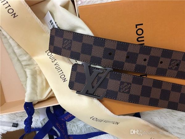 

2019 famous luxury designer belts for men brand new leather belts needle metal buckle belt vintage waist white belts, Black;brown