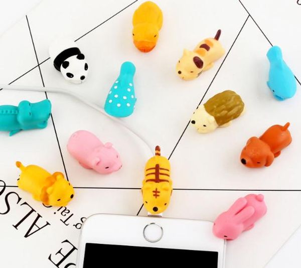 

35 styles cable bite charger cable protector savor cover cute animal design charging cord protective for ip7 8 xs max